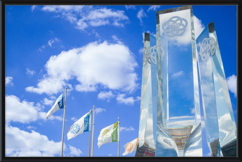 EPCOT Legacy Monument and Flags