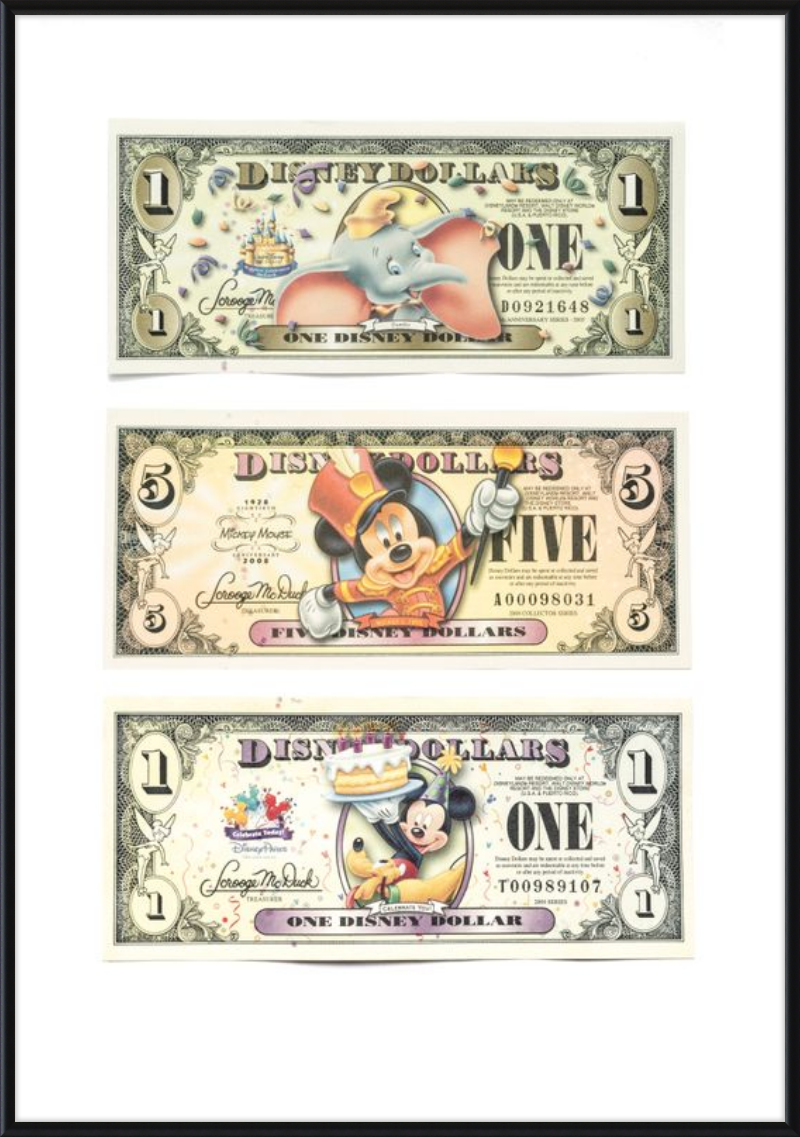 Disney Vintage Dollars - Exclusive Designs