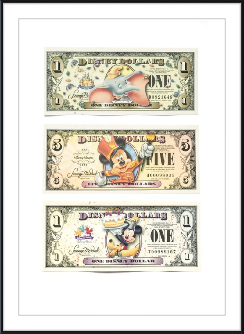 Disney Vintage Dollars - Exclusive Designs