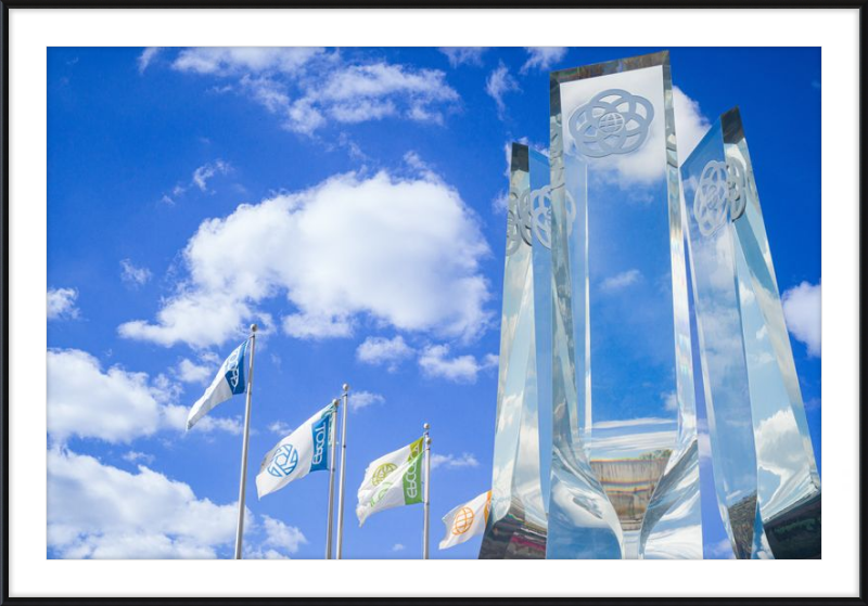 EPCOT Legacy Monument and Flags