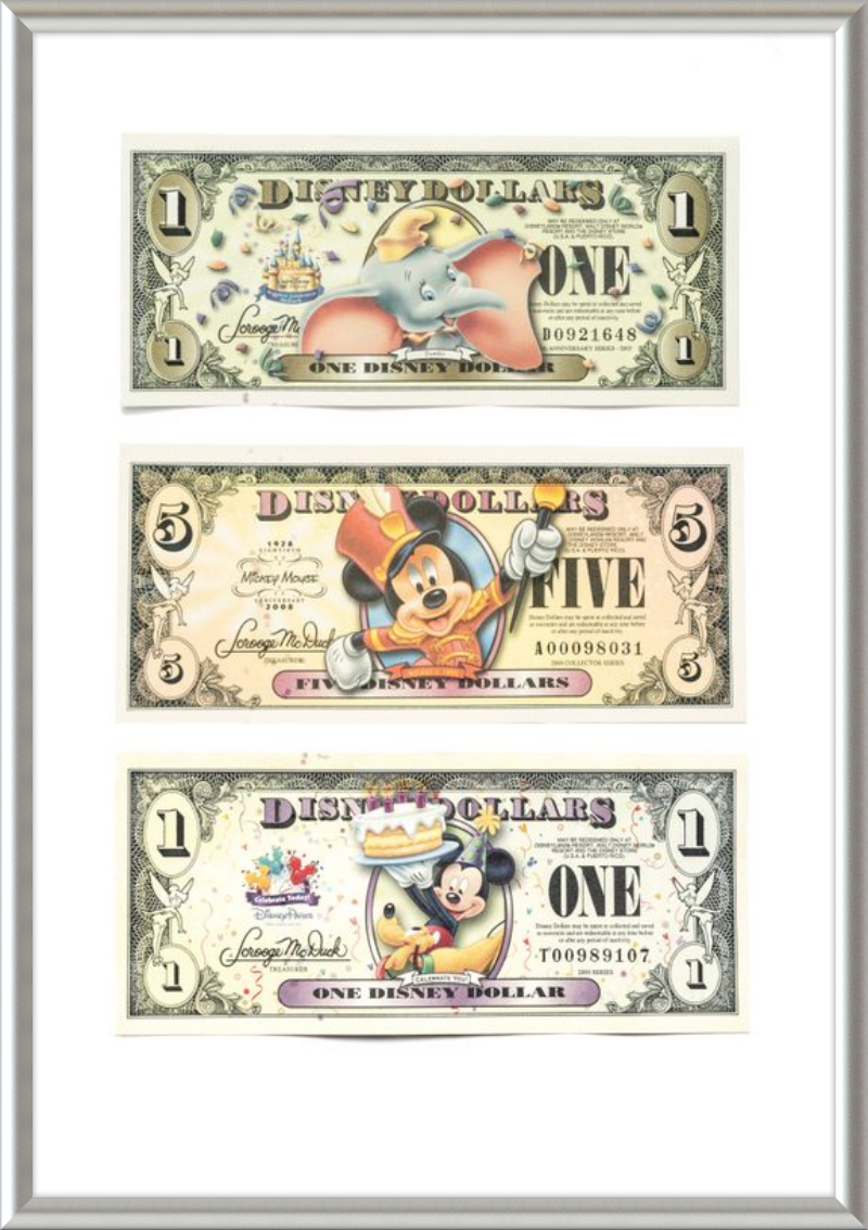 Disney Vintage Dollars - Exclusive Designs