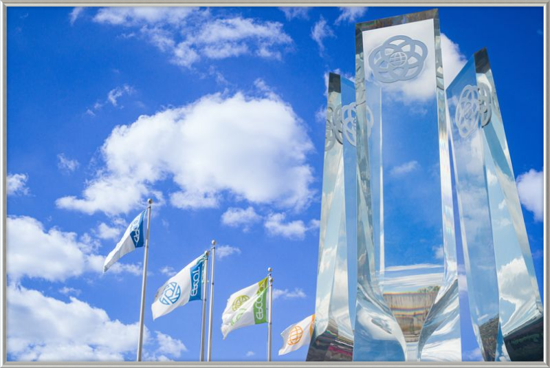 EPCOT Legacy Monument and Flags