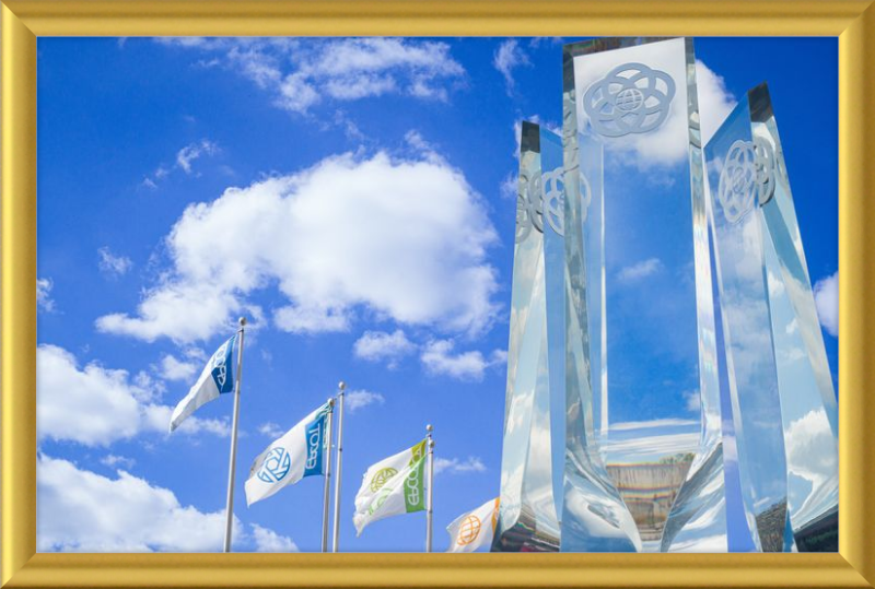 EPCOT Legacy Monument and Flags