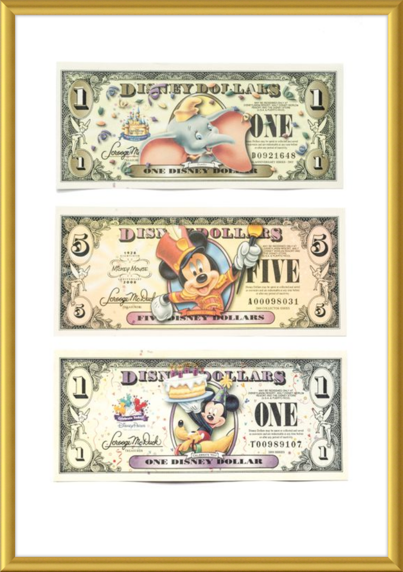 Disney Vintage Dollars - Exclusive Designs