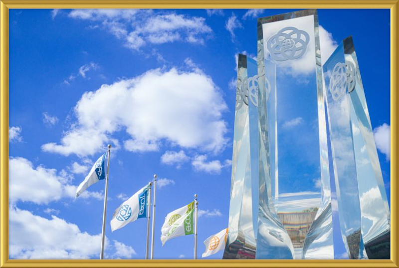 EPCOT Legacy Monument and Flags