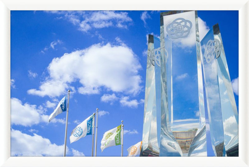 EPCOT Legacy Monument and Flags