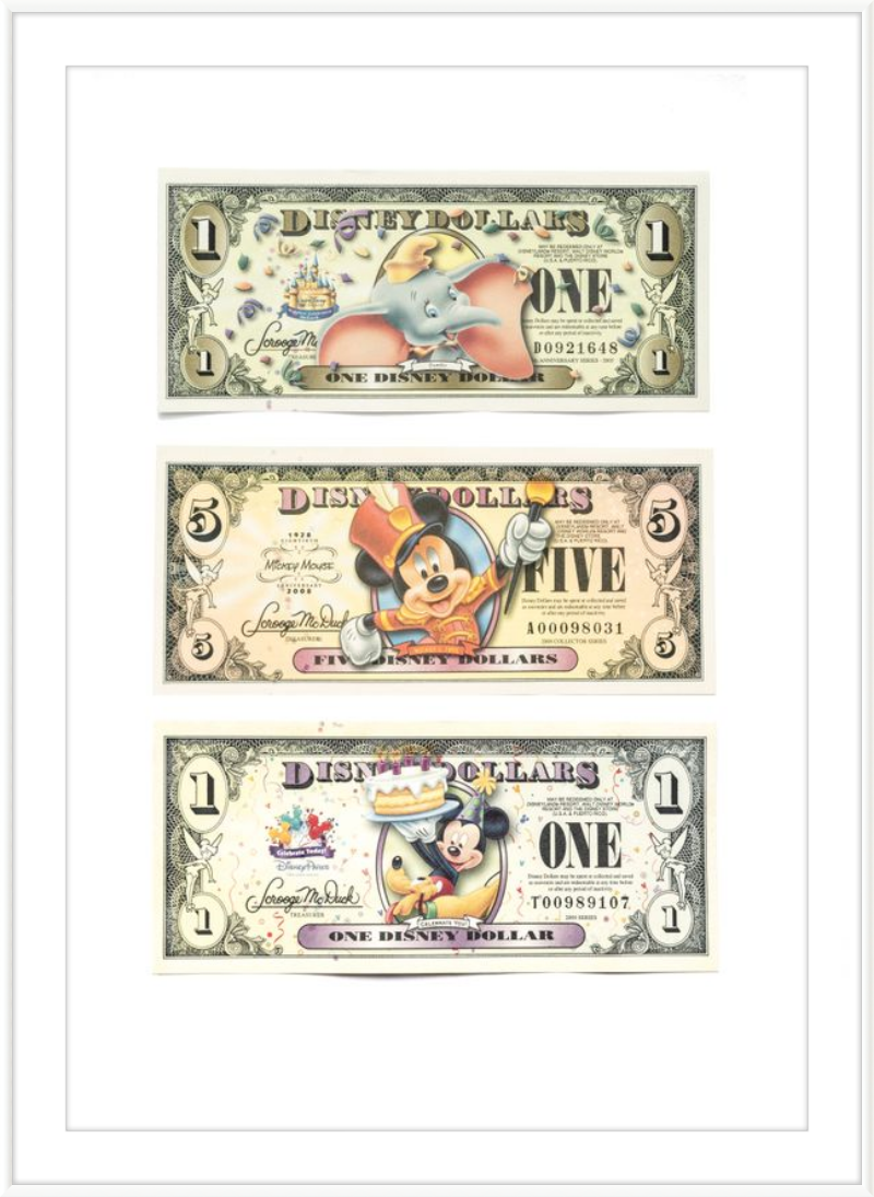 Disney Vintage Dollars - Exclusive Designs