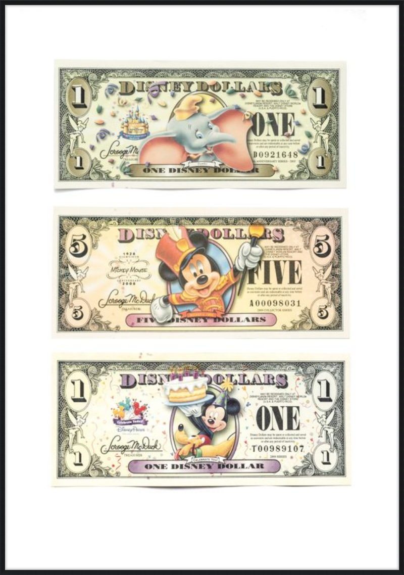 Disney Vintage Dollars - Exclusive Designs