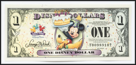 2009 Disney Dollar - Celebrate Today with Mickey and Pluto