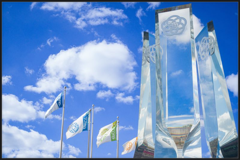 EPCOT Legacy Monument and Flags