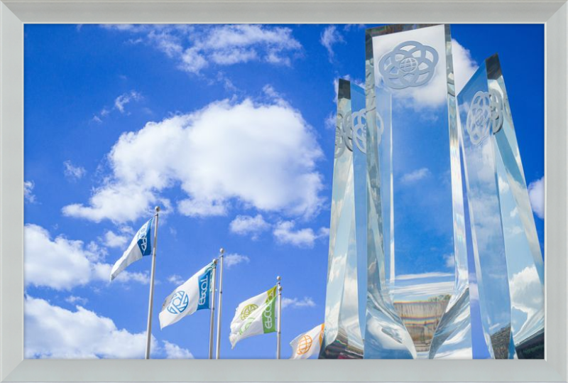 EPCOT Legacy Monument and Flags