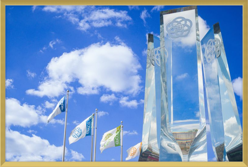 EPCOT Legacy Monument and Flags