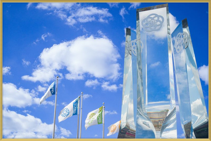 EPCOT Legacy Monument and Flags