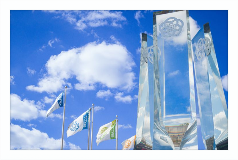 EPCOT Legacy Monument and Flags