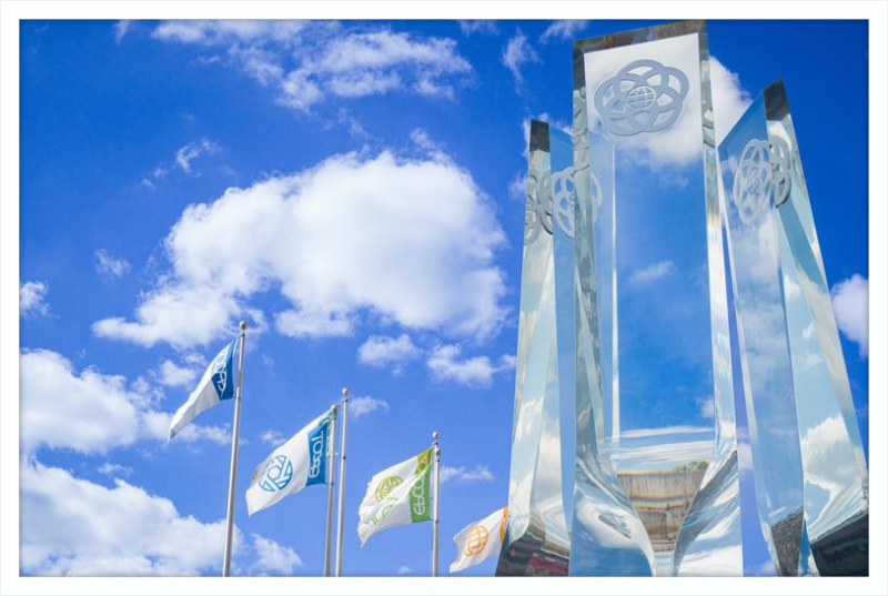 EPCOT Legacy Monument and Flags