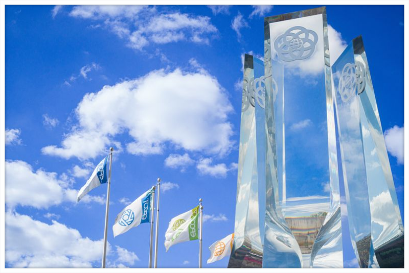 EPCOT Legacy Monument and Flags