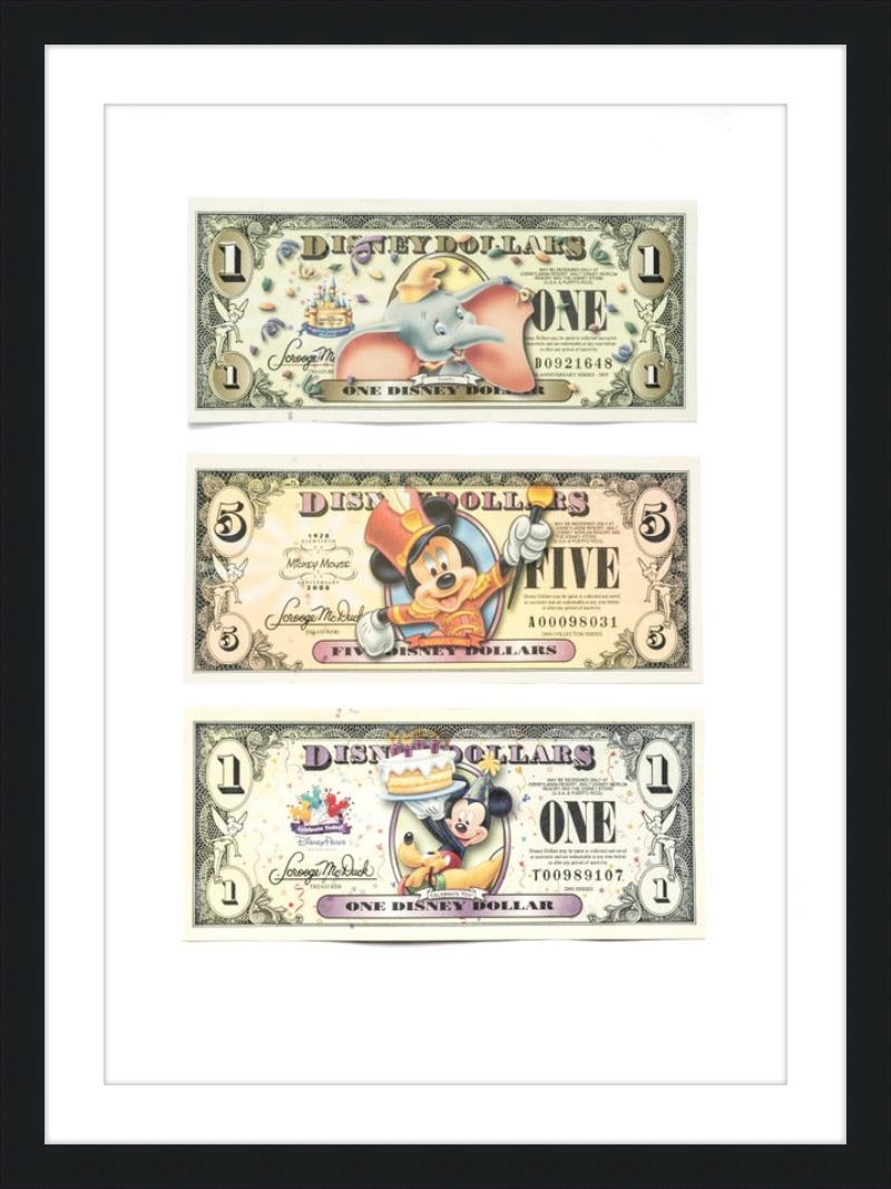 Disney Vintage Dollars - Exclusive Designs