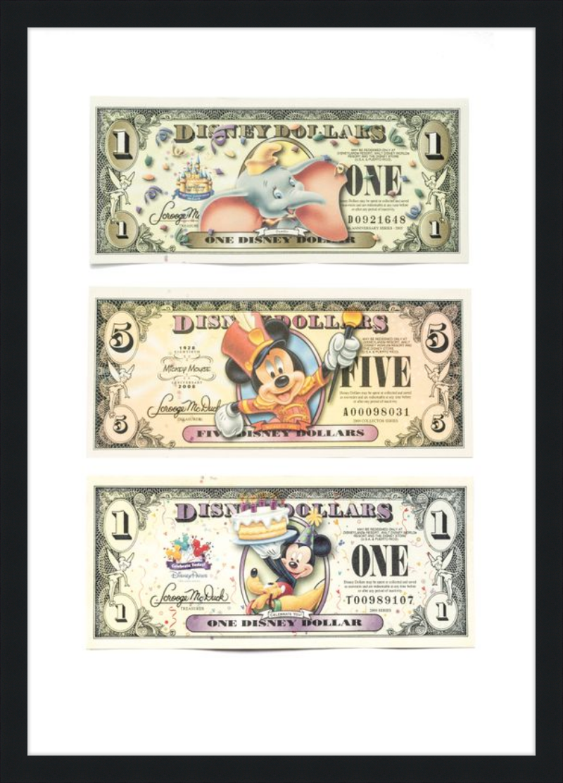 Disney Vintage Dollars - Exclusive Designs