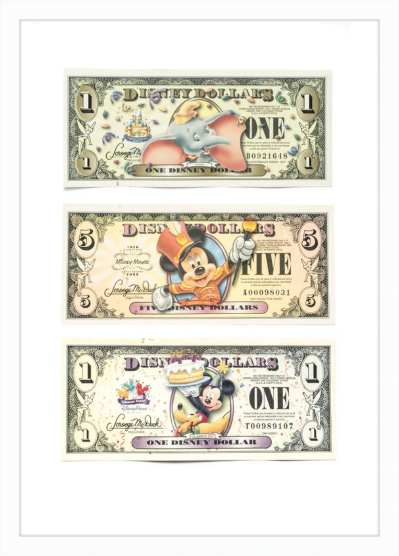 Disney Vintage Dollars - Exclusive Designs