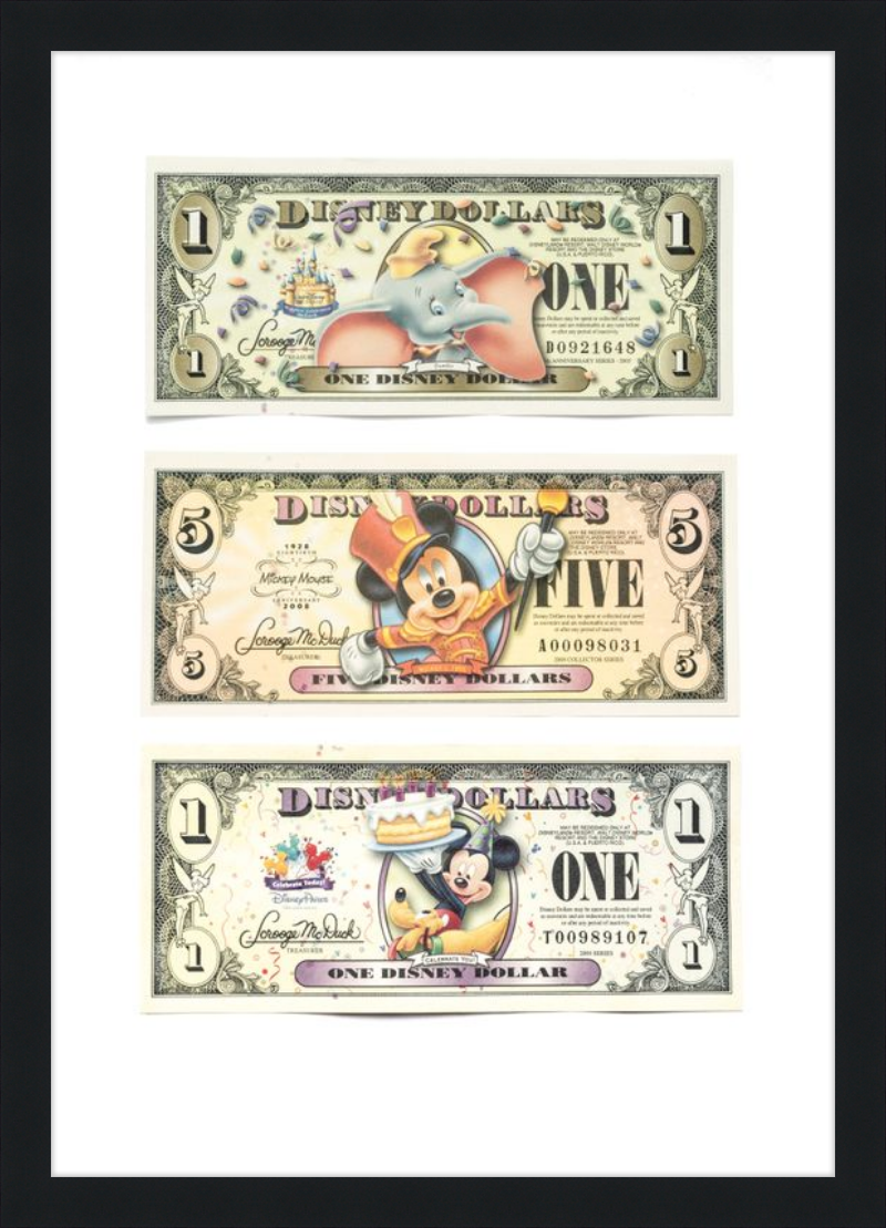 Disney Vintage Dollars - Exclusive Designs