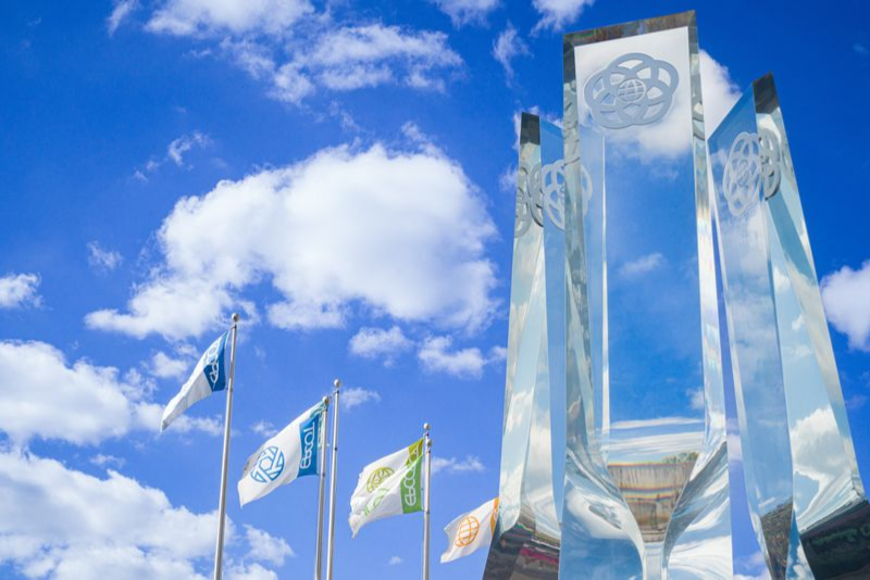 EPCOT Legacy Monument and Flags